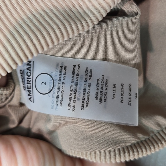 NWT Good American Women Bikini Top swim sz 2/M - Picture 9 of 11